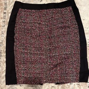 J Crew Stretch Ruched Pencil Skirt 4 Scattered Dot Pattern